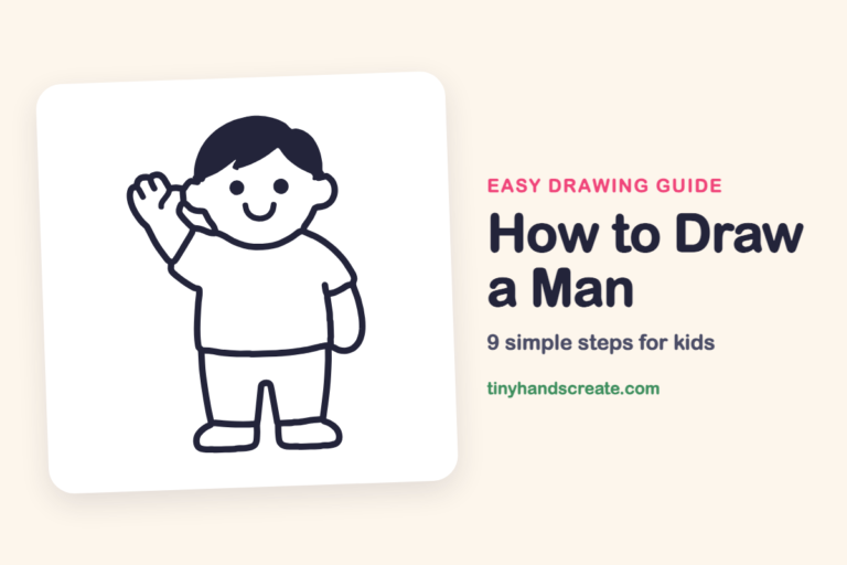 How to Draw a Man: easy drawing guide for kids