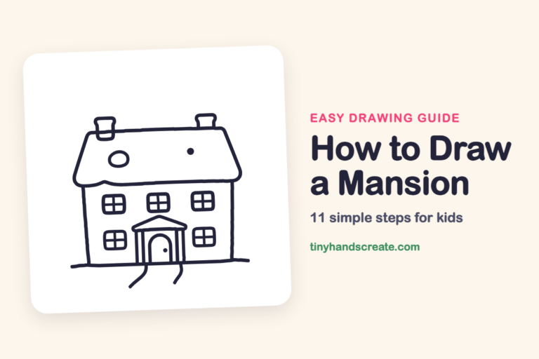 How to Draw a Mansion: easy drawing guide for kids