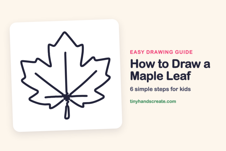 How to Draw a Maple Leaf: easy drawing guide for kids