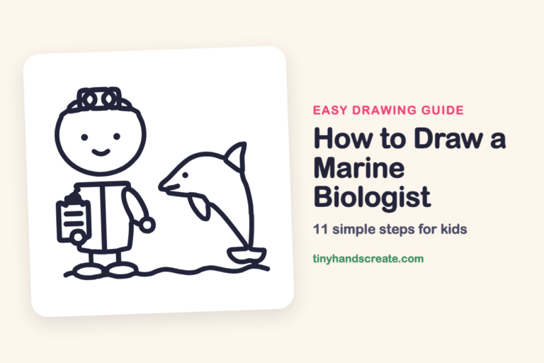How to Draw a Marine Biologist step by step