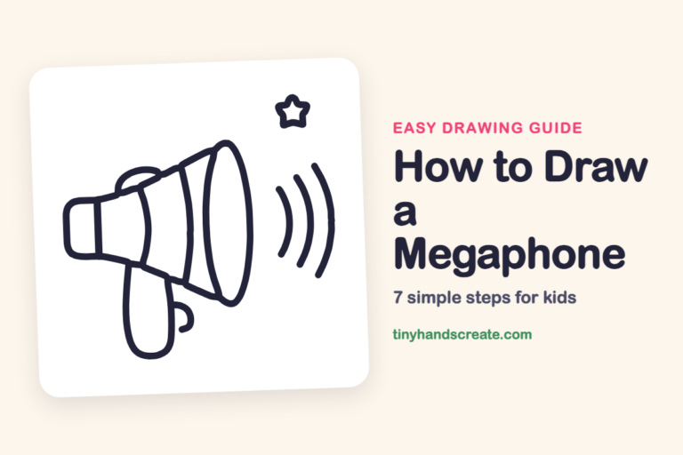 How to Draw a Megaphone: easy drawing guide for kids