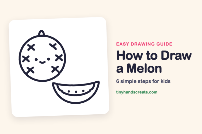 How to Draw a Melon: easy drawing guide for kids