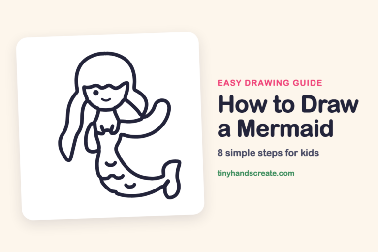 How to Draw a Mermaid step by step