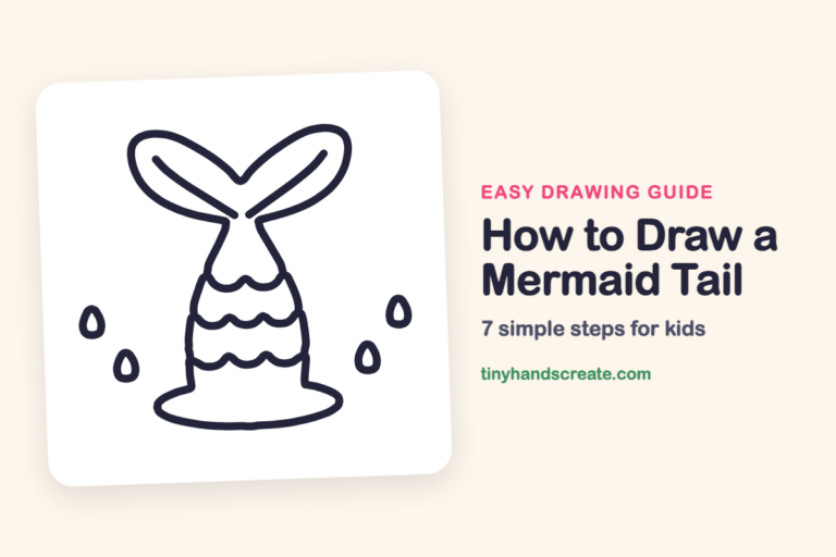 How to Draw a Mermaid Tail: easy drawing guide for kids