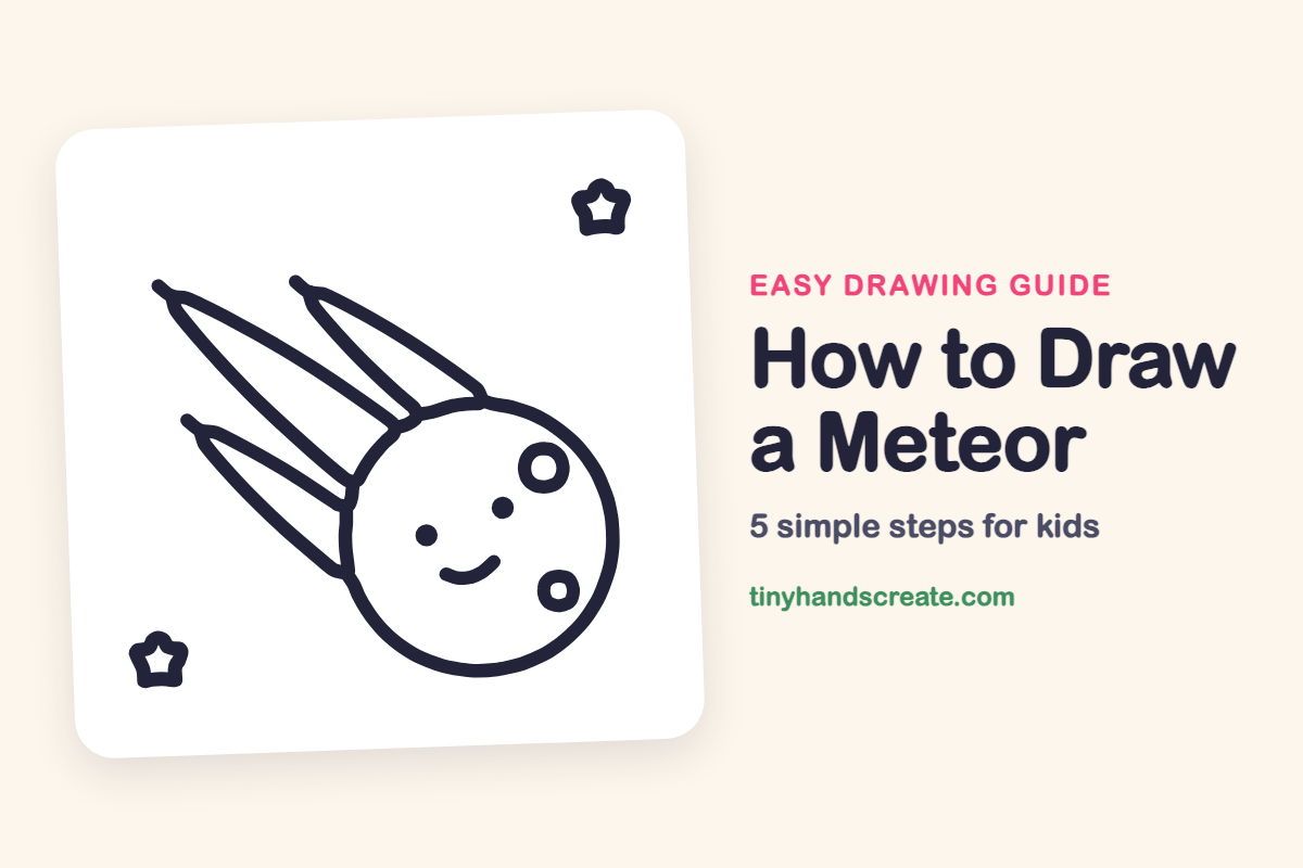 How to Draw a Meteor: easy drawing guide for kids