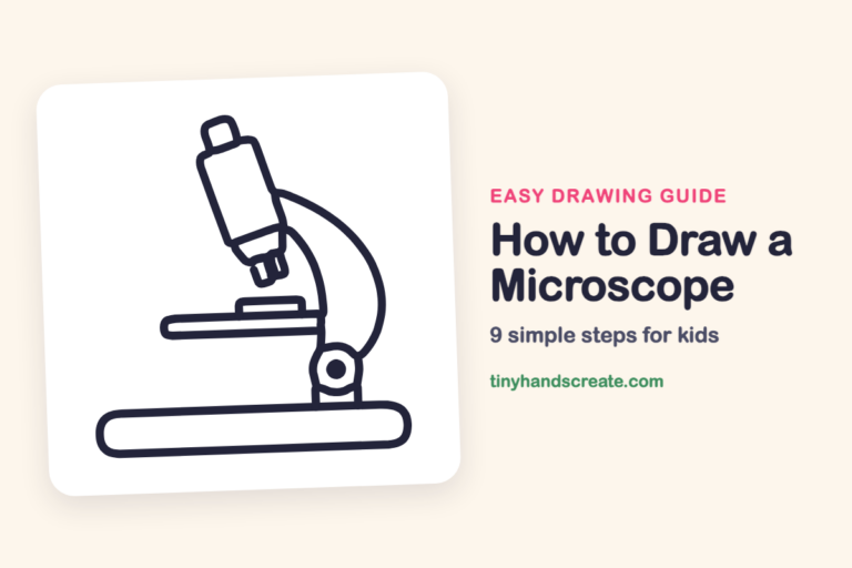 How to Draw a Microscope: easy drawing guide for kids