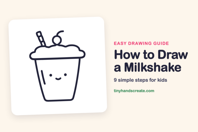 How to Draw a Milkshake: easy drawing guide for kids