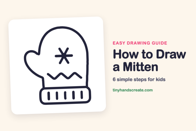 How to Draw a Mitten step by step