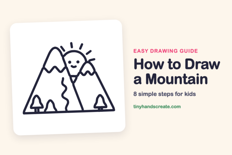 How to Draw a Mountain: easy drawing guide for kids