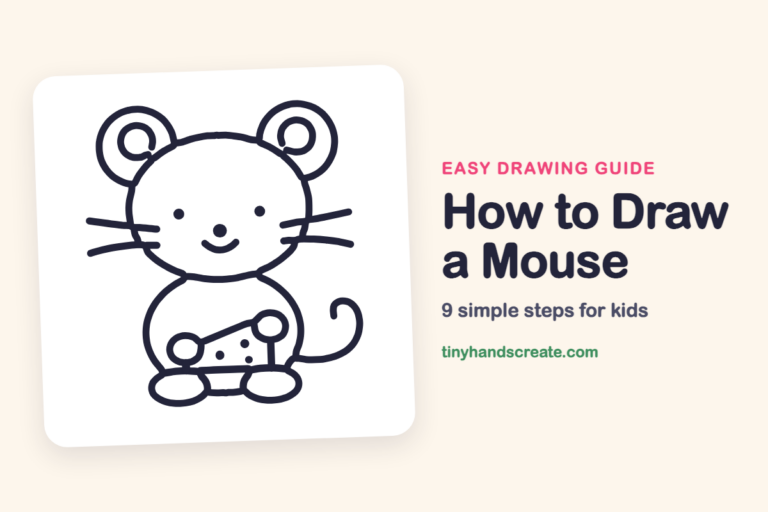 How to Draw a Mouse: easy drawing guide for kids