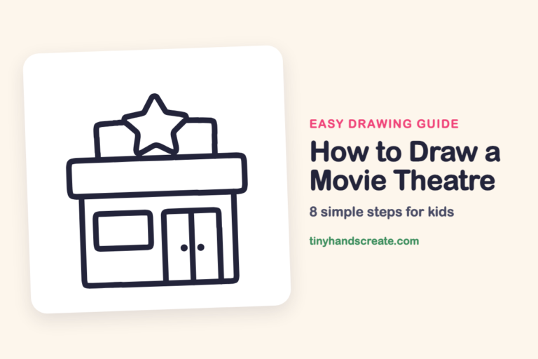 How to Draw a Movie Theatre: easy drawing guide for kids