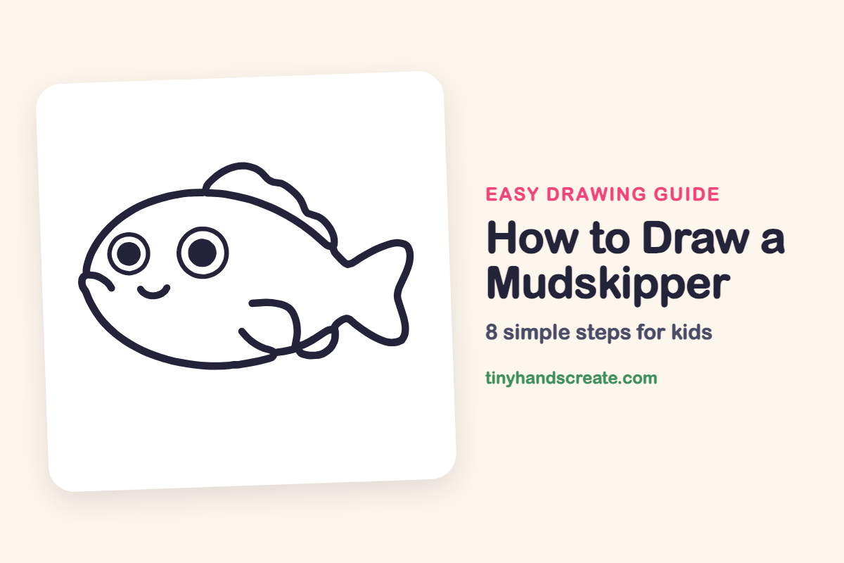 How to Draw a Mudskipper: easy drawing guide for kids