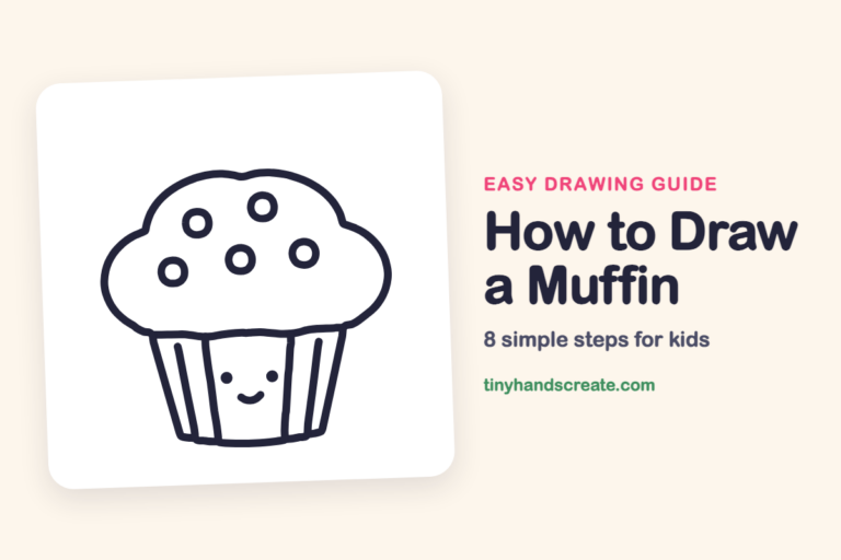 How to Draw a Muffin: easy drawing guide for kids