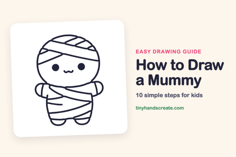 How to Draw a Mummy: easy drawing guide for kids