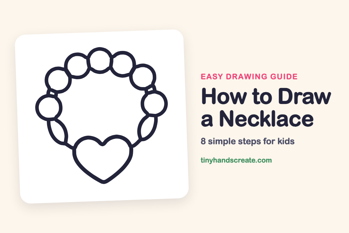 How to Draw a Necklace: easy drawing guide for kids