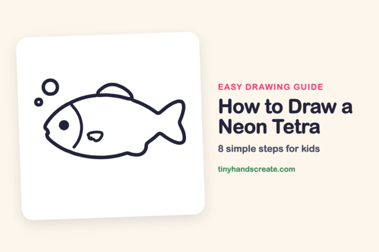 How to Draw a Neon Tetra step by step