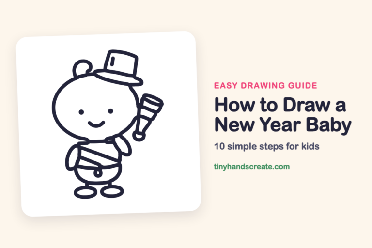 How to Draw a New Year Baby: easy drawing guide for kids