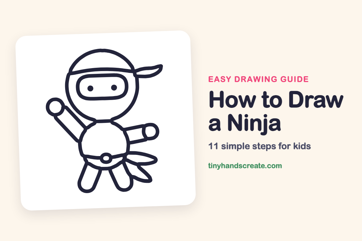 How to Draw a Ninja: easy drawing guide for kids