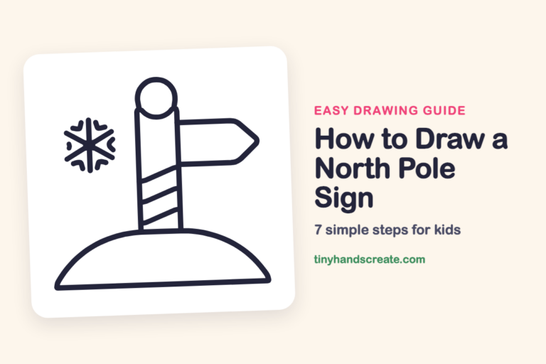 How to Draw a North Pole Sign: easy drawing guide for kids