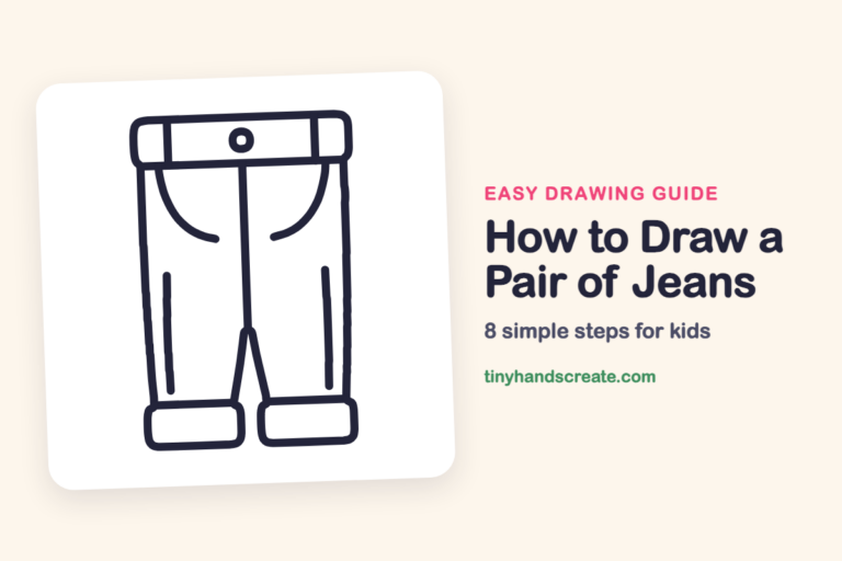 How to Draw a Pair of Jeans: easy drawing guide for kids