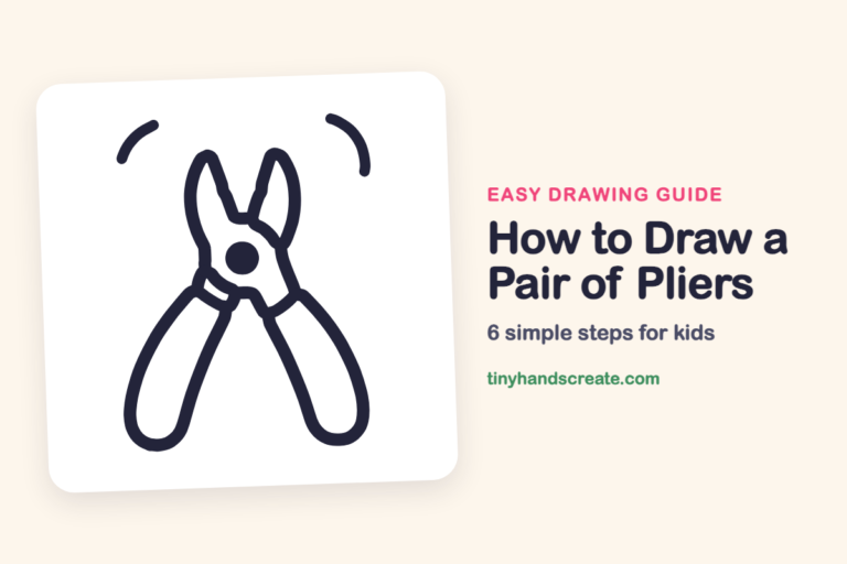 How to Draw a Pair of Pliers: easy drawing guide for kids