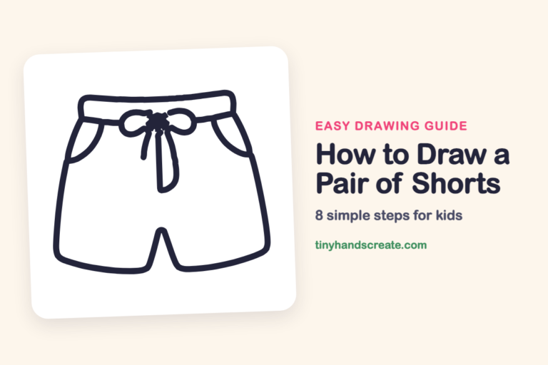 How to Draw a Pair of Shorts: easy drawing guide for kids