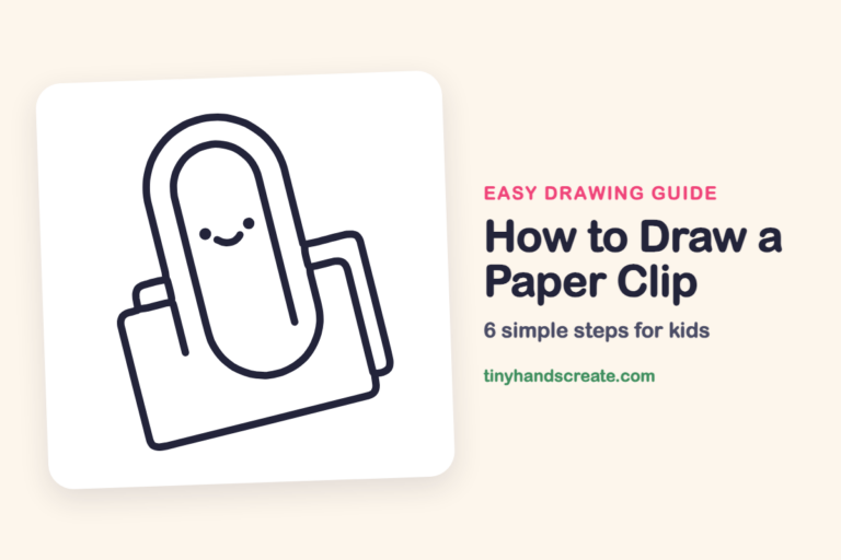 How to Draw a Paper Clip: easy drawing guide for kids