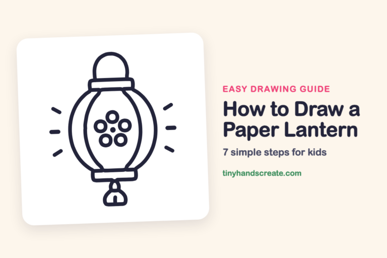 How to Draw a Paper Lantern step by step