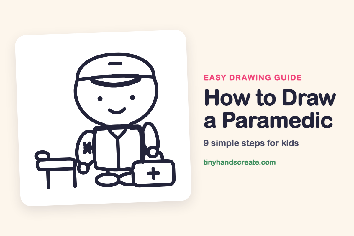 How to Draw a Paramedic: easy drawing guide for kids