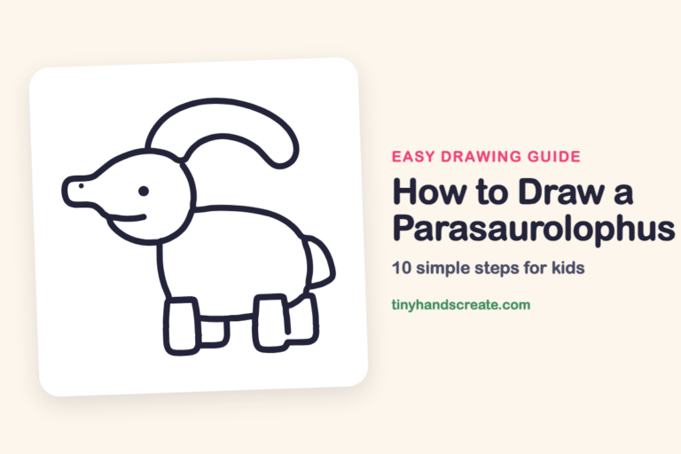 How to Draw a Parasaurolophus step by step