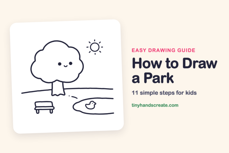 How to Draw a Park: easy drawing guide for kids