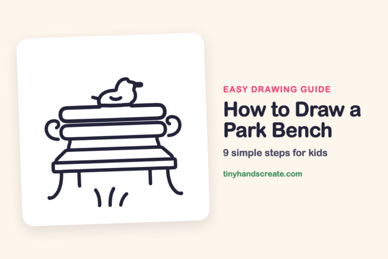 How to Draw a Park Bench step by step