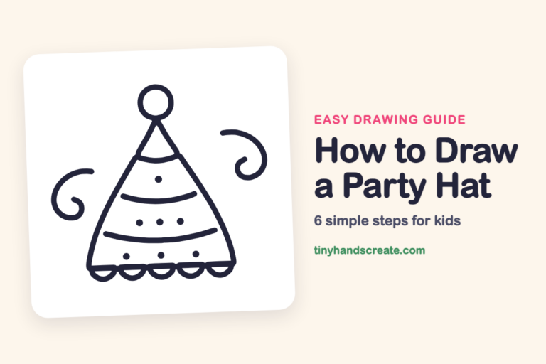 How to Draw a Party Hat step by step