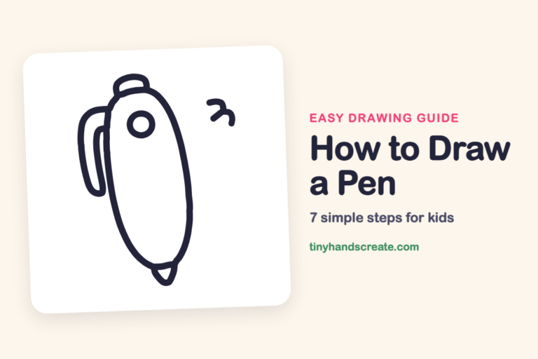 How to Draw a Pen: easy drawing guide for kids