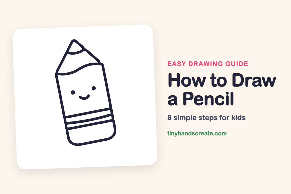 How to Draw a Pencil: easy drawing guide for kids