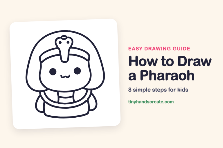 How to Draw a Pharaoh: easy drawing guide for kids