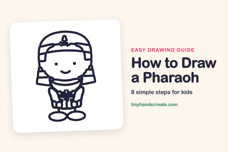 How to Draw a Pharaoh: easy drawing guide for kids