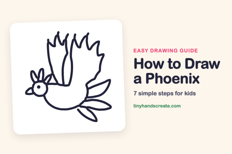 How to Draw a Phoenix: easy drawing guide for kids