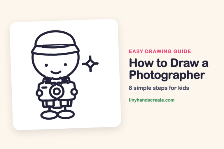 How to Draw a Photographer step by step