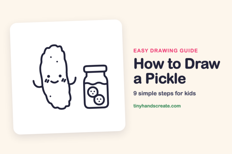 How to Draw a Pickle: easy drawing guide for kids
