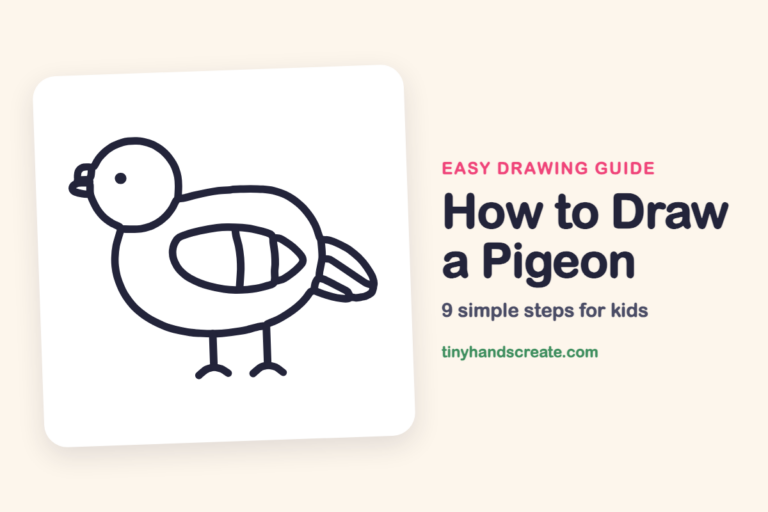 How to Draw a Pigeon: easy drawing guide for kids
