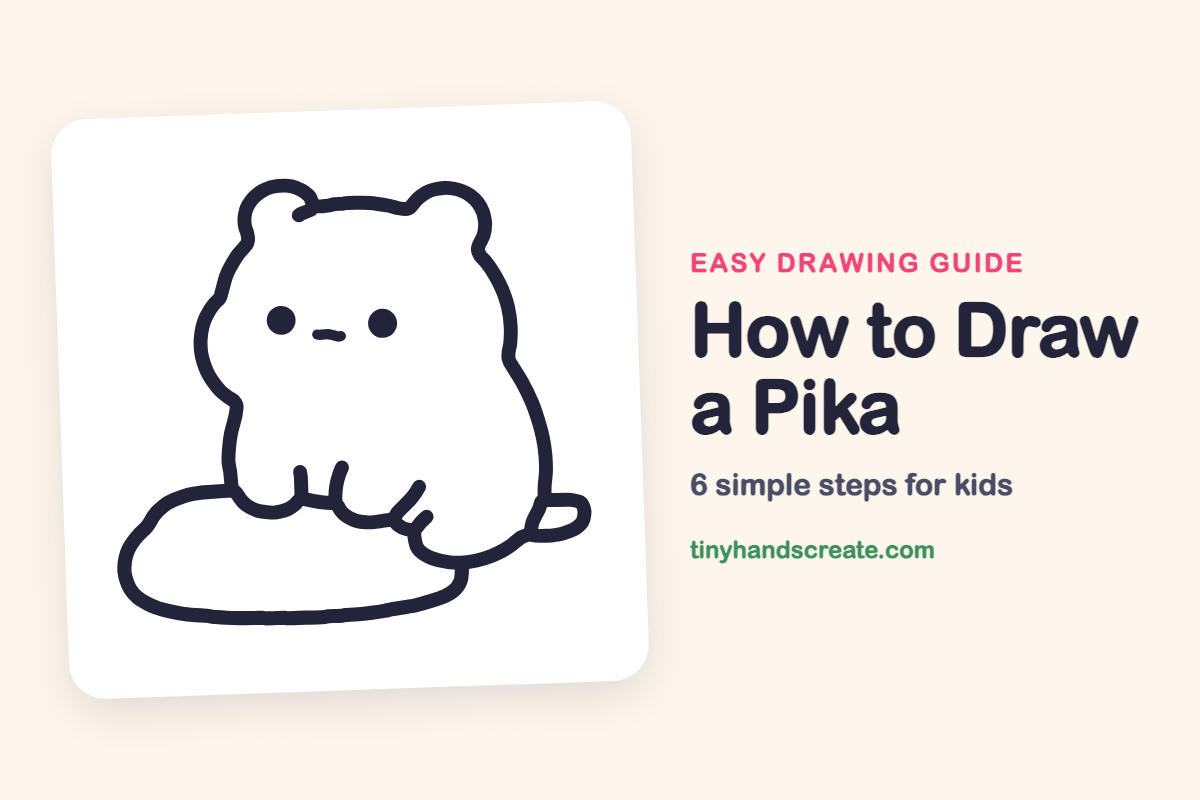 How to Draw a Pika: easy drawing guide for kids