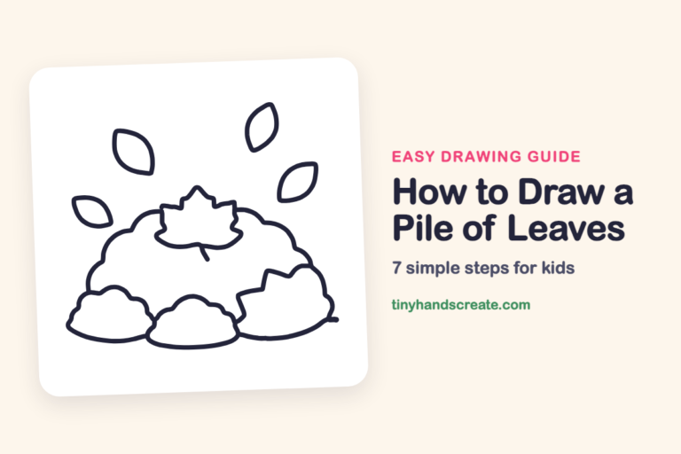 How to Draw a Pile of Leaves: easy drawing guide for kids