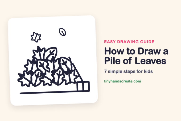 How to Draw a Pile of Leaves: easy drawing guide for kids