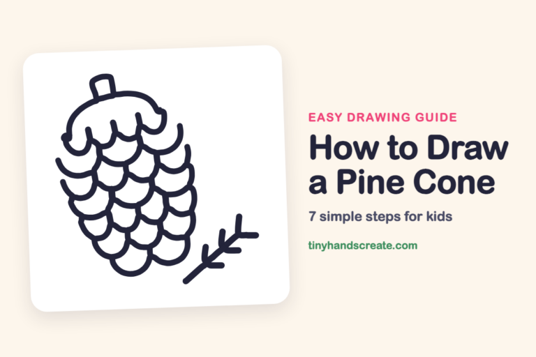 How to Draw a Pine Cone step by step