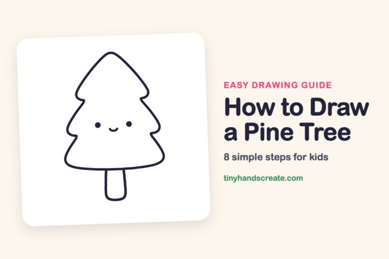 How to Draw a Pine Tree step by step
