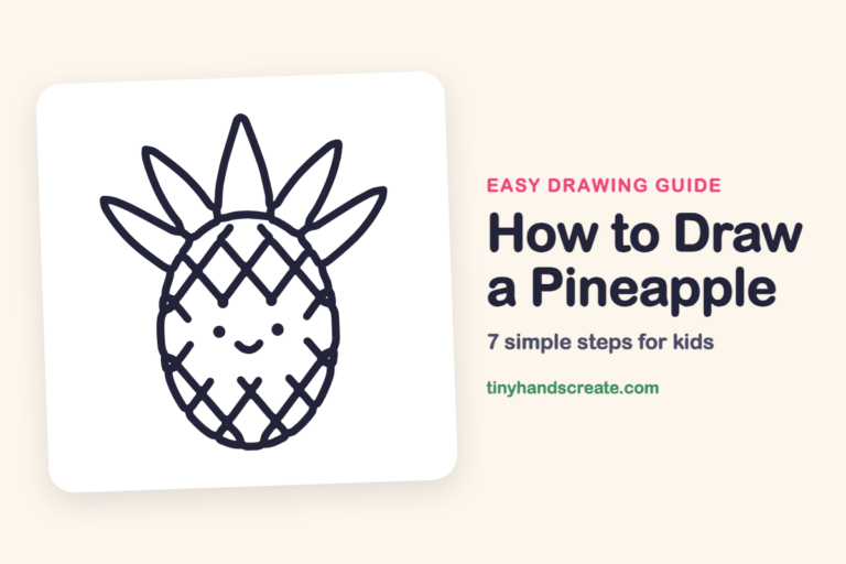 How to Draw a Pineapple step by step