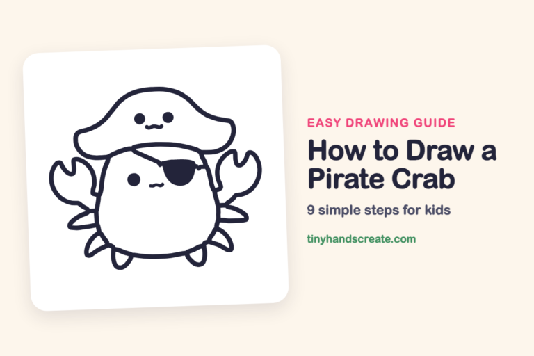 How to Draw a Pirate Crab: easy drawing guide for kids