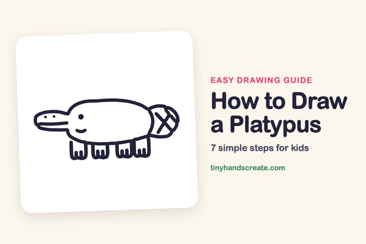 How to Draw a Platypus: easy drawing guide for kids