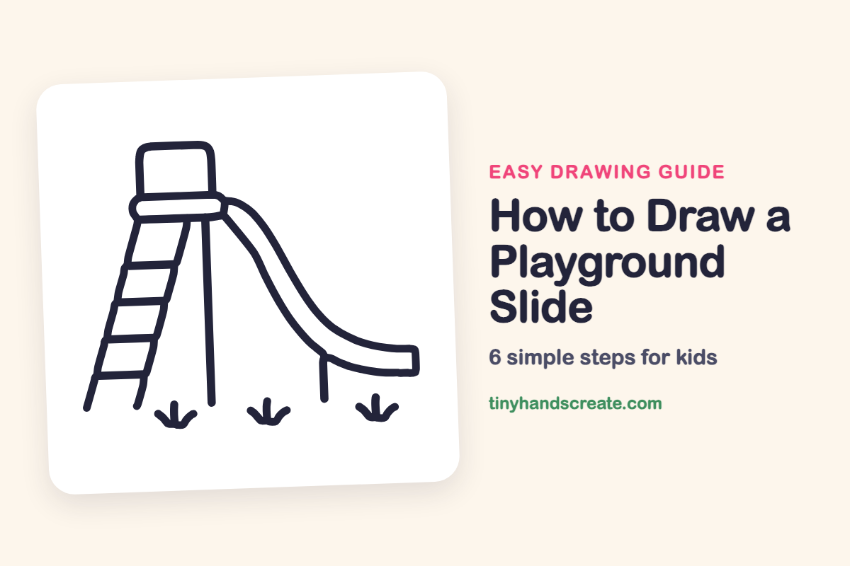 How to Draw a Playground Slide: easy drawing guide for kids